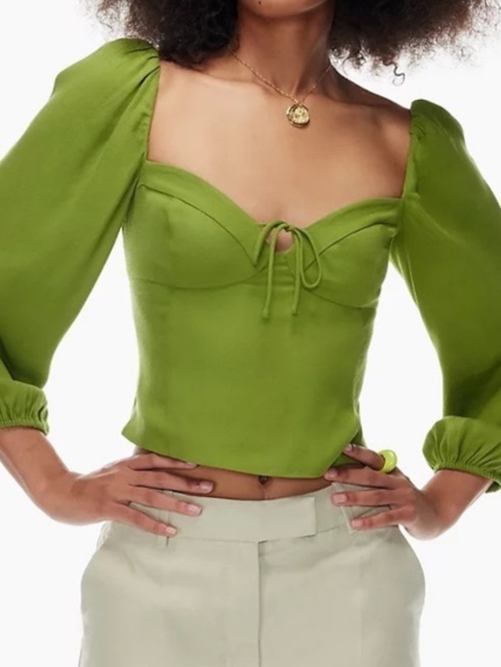 23) Aritzia Wilfred Novella Blouse size XS